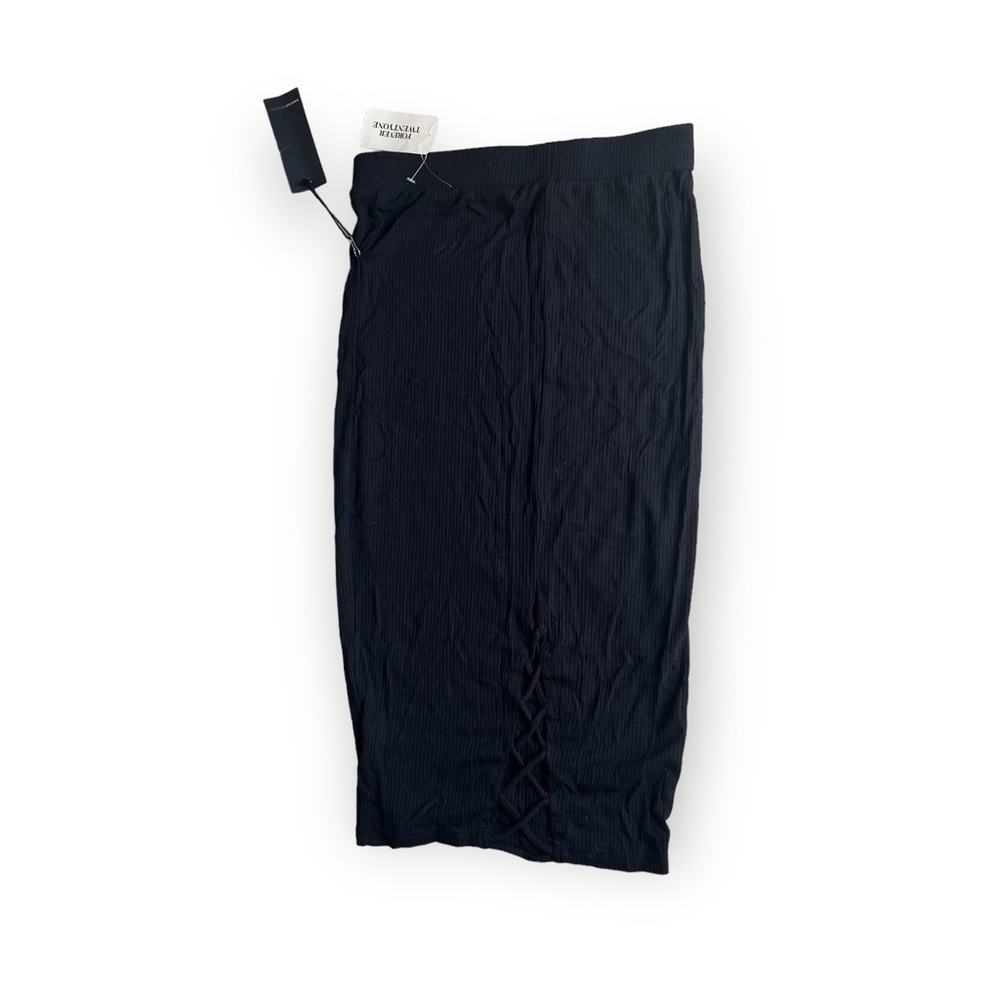 Forever 21 Ribbed Bodycon Skirt with Lattice